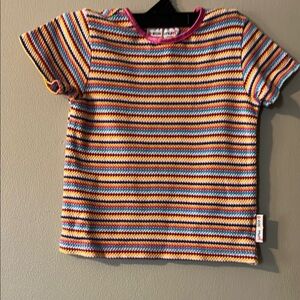 Vintage Colorful Striped Kids Shirt